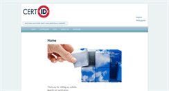 Desktop Screenshot of cert-id.com.br