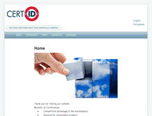 Tablet Screenshot of cert-id.com.br
